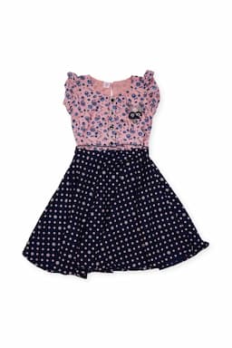 Girl's Georgette Printed Dress  017237PEA78YRS
