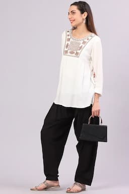 Rayon Solid Patiala Pant for Women 017619FRESIZBLA