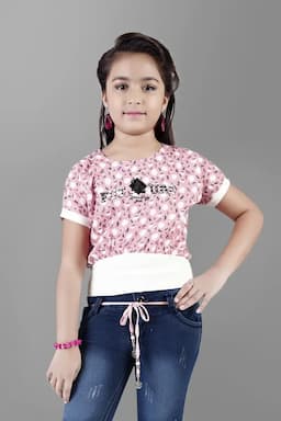 Girl's Georgette Printed Tops(5 - 17 Yrs) 017687910YRSPIN