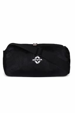 Nivia Duffle Gym Bags, Sports & Fitness Bag (Black) - Medium 017727MEDBLA