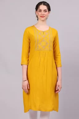 Rayon Embroidered Kurti for Women  018006XLMUS2
