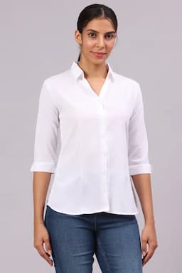 Georgette Solid Top for Women 018051MWHI