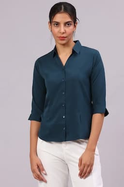 Georgette Solid Top for Women 018051XLTEA