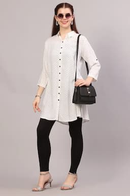 Cotton Printed Kurti for Women  018150XLWHI2