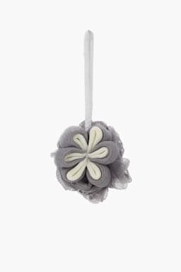 Vivin Flower Shape Bath Shower Sponge Pouf Loofahs (Grey) - Pack of 1 018340GRE2