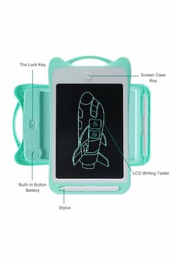 Kids Drawing Writing LCD Premium Quality Tablet  8.5 Inch - Green Pack of 1 018436GRE