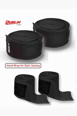 Dublin Exercise Hand Wrap For Gym & Boxing - Black 018686BLA
