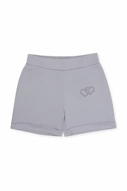 Girl's Cotton Lycra Solid Shorts 018748GRE910YRS
