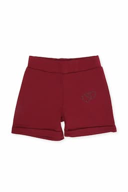 Girl's Cotton Lycra Solid Shorts 018748MAR910YRS