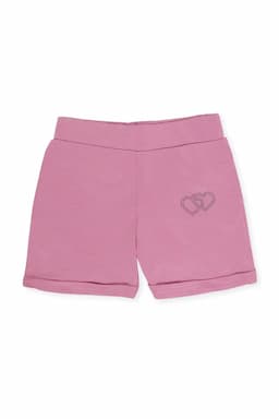 Girl's Cotton Lycra Solid Shorts 018748PIN910YRS