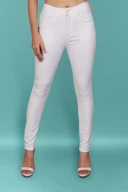 Women Denim Solid High Rise Jeans 01914134WHI