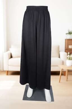Lycra Solid Palazzos for Women  019317BLAFRESIZ