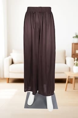 Lycra Solid Palazzos for Women  019317DARBROFRESIZ