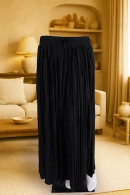 Polyester Solid Western Skirt for Women 019722FRESIZBLA