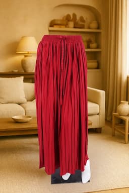 Polyester Solid Western Skirt for Women 019722FRESIZMAR