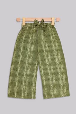 Cotton Blend Printed Palazzos for Women  019740GRE34