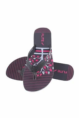 Printed Slip-On Casual Slippers for Women 0202866BLA2