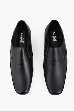 Black Synthetic Leather Formal Shoes for Men 0205649BLA