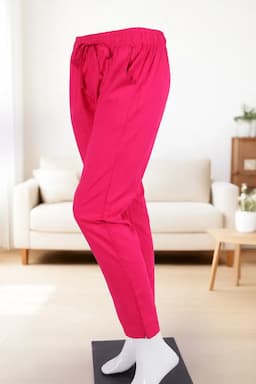 Cotton Blend Solid Kurti Pant for Women 0207053XLPIN