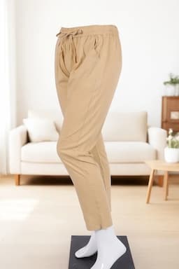 Cotton Blend Solid Kurti Pant for Women 020705XLSAN