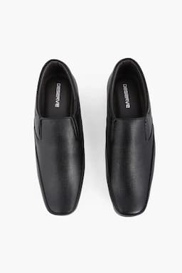 Solid Slip-on Formal Shoes for Men 02083144BLA