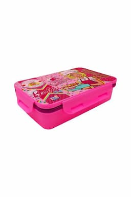 SKI Plastic & Stainless Steel Barbie Lunch Box Set- 650ml 020914PINBAR2
