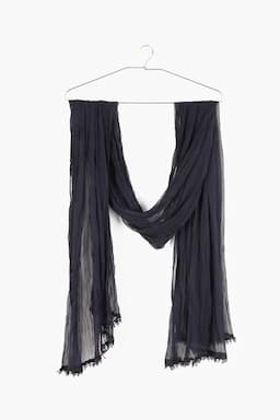 Chiffon Solid Dupatta for Women  021882NAVBLU