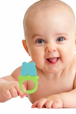 Silicone Teether For Toddlers (Sky Blue) 022625SKYBLU