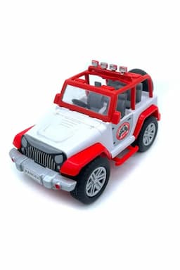 Ranger Pull Back Car Toy (White - Red) 022783WHIRED