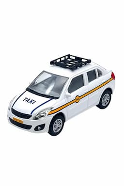 Urban Taxi Tourist Pull Back Action Toy (White)  022833WHI