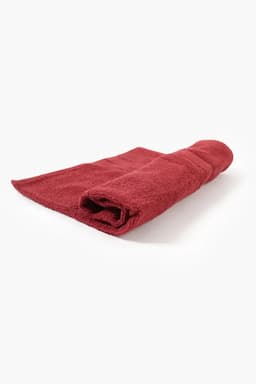 Turkish Cotton Hand Towel, 1 Pc - 40 x 60 Cm (Maroon) (Leaf Dew) 023195MAR1