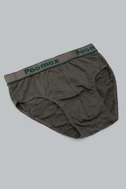 Men's Cotton Solid Briefs 02324775GRE