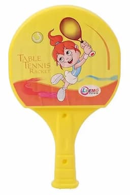 Leemo Table Tennis Play Kit for Kids (2 * Ball & 2 * Bat) - Yellow 023578YEL