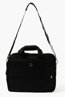 Synthetic Fabric Office Laptop Bags for Men 024163BLA