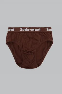 Cotton Solid Briefs for Men 02416775DARBRO