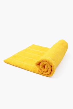 Turkish Cotton Bath Towel, 1 Pc - 70 x 140 Cm (Yellow) 024253YEL1