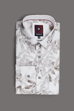 Men's Cotton Botanical Printed Shirt 024842BROXXL