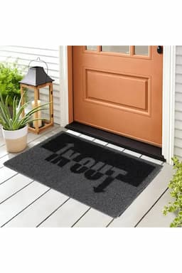 PVC Printed Anti Slip Doormat - 1pc 024896GRE1