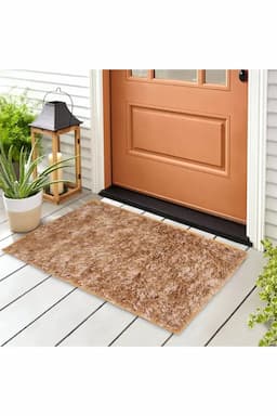 Polyester & Microfiber Door Mat - 1pc 024900BEI1