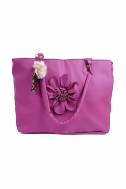 PU Floral Design Hand Bag for Women 025187PIN2