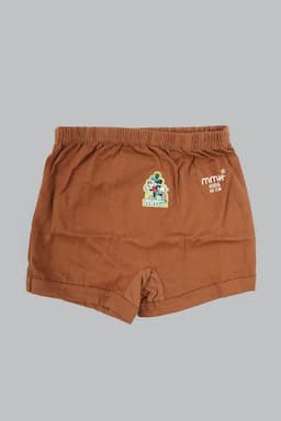Cotton Solid Trunk for Boys 025299BRO55C