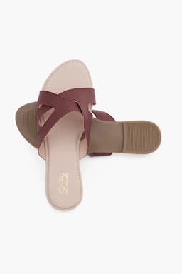 Slip-On Flat Slides for Women 02549638CHE