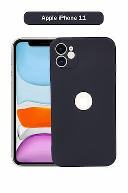 Silicone Solid Soft Back Cover Case for Apple iPhone 11 With Full Body Protection and Camera Protection (Black) 025861APPIPH11BLA