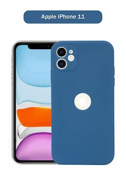 Silicone Solid Soft Back Cover Case for Apple iPhone 11 With Full Body Protection and Camera Protection (Blue) 025861APPIPH11BLU