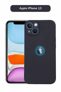 Silicone Solid Soft Back Cover Case for Apple iPhone 13 With Full Body Protection and Camera Protection (Black) 025862APPIPH13BLA