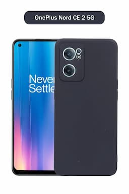 Silicone Solid Soft Back Cover Case for OnePlus Nord CE 2 5G With Full Body Protection and Camera Protection (Black) 025926ONENORCE25GBLA