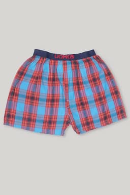 Men's Cotton Regular Fit Checkered Boxers  025985MULL