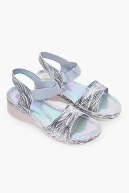 Velcro Wedge Heel Sandals for Girls 0262095GRE