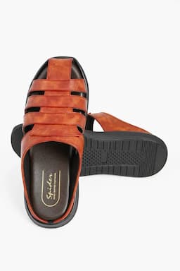 Slip-On Casual Sandal-Style Slippers for Men 0264939TAN