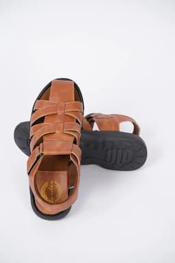 Men's Casual Hook & Loop Sandals 0264969TAN